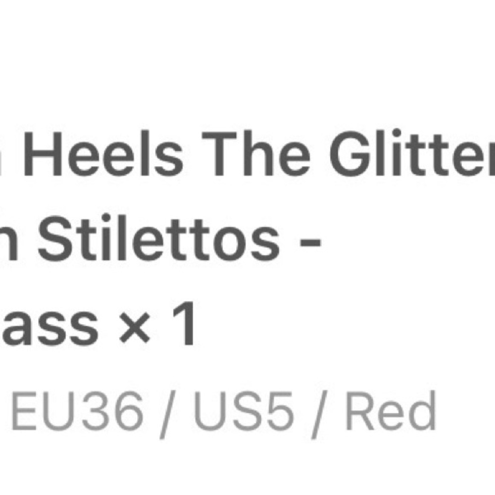 Hella Heels The Glitterati 8inch Stilettos Glamorous Red Platform Heels - Picture 4 of 4